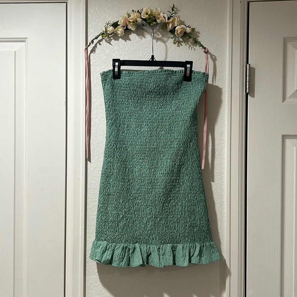 25. Zara Strapless Ruffle Dress